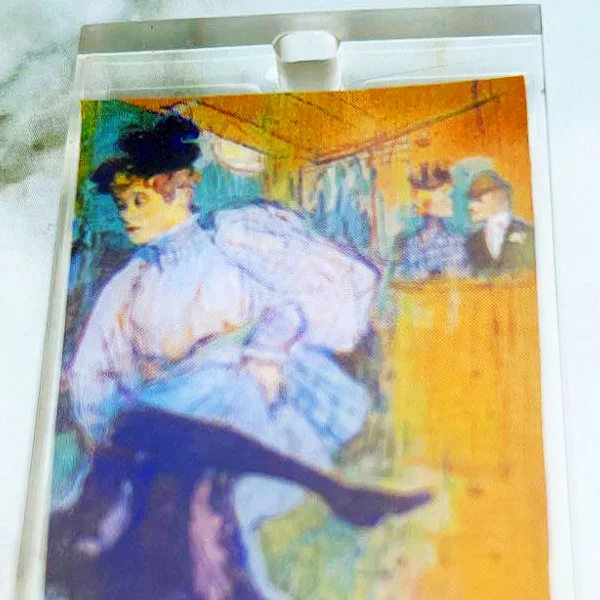 Toulouse Lautrec painting encased in resin